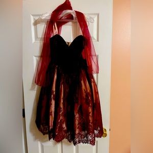 Semi formal Strapless Dress Size 6